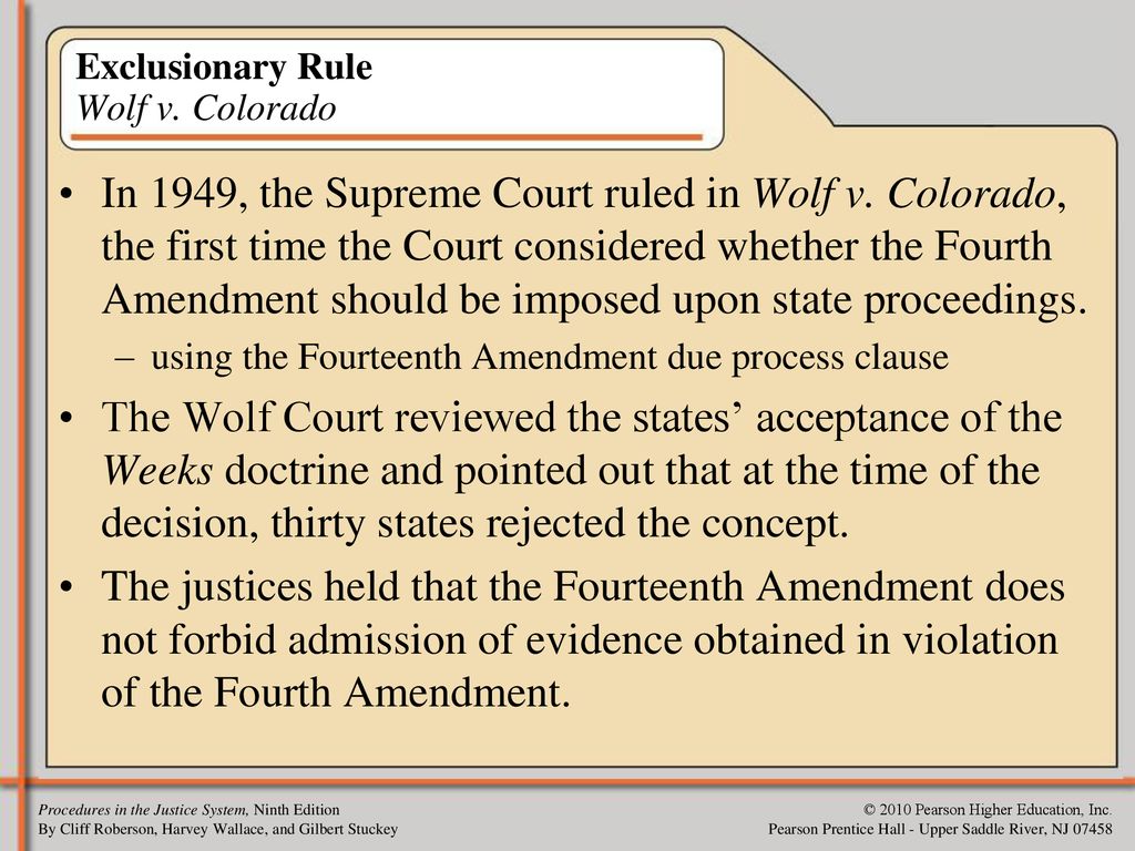 The exclusionary rule is the supreme court rule that hotsell states that